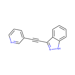 C(#Cc1n[nH]c2ccccc12)c1cccnc1 ZINC000066263425