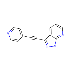 C(#Cc1n[nH]c2ncccc12)c1ccncc1 ZINC000066251574
