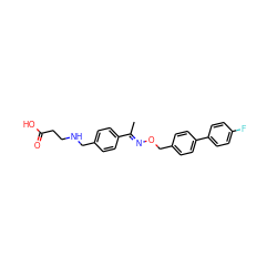 C/C(=N\OCc1ccc(-c2ccc(F)cc2)cc1)c1ccc(CNCCC(=O)O)cc1 ZINC000095591424