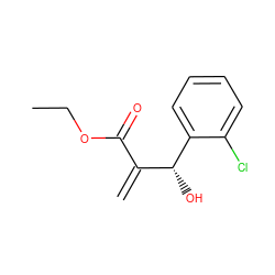C=C(C(=O)OCC)[C@@H](O)c1ccccc1Cl ZINC000019835952