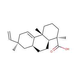 C=C[C@@]1(C)CC=C2[C@@H](CC[C@@H]3[C@](C)(C(=O)O)CCC[C@@]23C)C1 ZINC000027639706