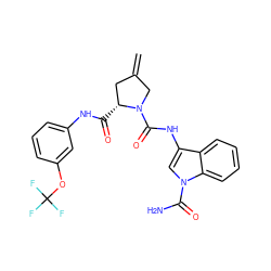 C=C1C[C@@H](C(=O)Nc2cccc(OC(F)(F)F)c2)N(C(=O)Nc2cn(C(N)=O)c3ccccc23)C1 ZINC000148275803