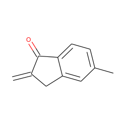 C=C1Cc2cc(C)ccc2C1=O ZINC000218185321