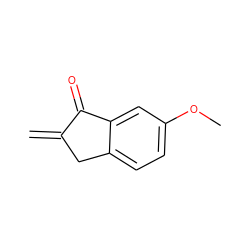 C=C1Cc2ccc(OC)cc2C1=O ZINC000034479399