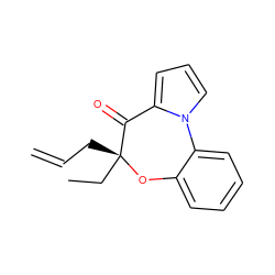 C=CC[C@]1(CC)Oc2ccccc2-n2cccc2C1=O ZINC000005846284
