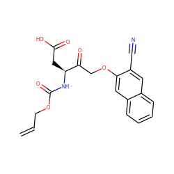 C=CCOC(=O)N[C@@H](CC(=O)O)C(=O)COc1cc2ccccc2cc1C#N ZINC000001541607