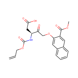 C=CCOC(=O)N[C@@H](CC(=O)O)C(=O)COc1cc2ccccc2cc1C(=O)OC ZINC000003810731