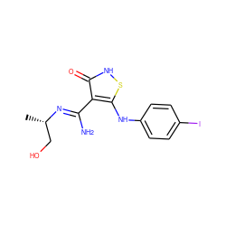 C[C@@H](CO)/N=C(\N)c1c(Nc2ccc(I)cc2)s[nH]c1=O ZINC000034802628