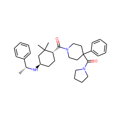 C[C@@H](N[C@@H]1CC[C@@H](C(=O)N2CCC(C(=O)N3CCCC3)(c3ccccc3)CC2)C(C)(C)C1)c1ccccc1 ZINC000070631596