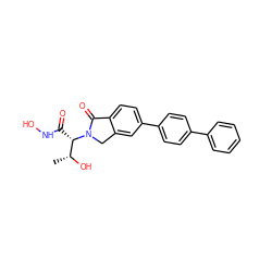 C[C@@H](O)[C@H](C(=O)NO)N1Cc2cc(-c3ccc(-c4ccccc4)cc3)ccc2C1=O ZINC000066066209