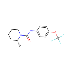 C[C@@H]1CCCCN1C(=O)Nc1ccc(OC(F)(F)F)cc1 ZINC000045337792