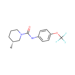C[C@@H]1CCCN(C(=O)Nc2ccc(OC(F)(F)F)cc2)C1 ZINC000043192842