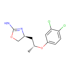 C[C@H](C[C@H]1COC(N)=N1)Oc1ccc(Cl)c(Cl)c1 ZINC000117253491