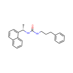 C[C@H](NC(=O)NCCCc1ccccc1)c1cccc2ccccc12 ZINC000653833223
