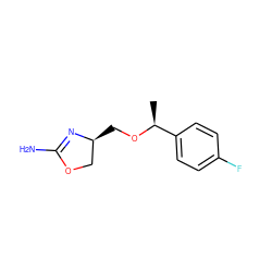 C[C@H](OC[C@H]1COC(N)=N1)c1ccc(F)cc1 ZINC000113977485