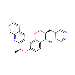 C[C@H](Oc1ccc2c(c1)OC[C@@H](Cc1cccnc1)[C@@H]2O)c1ccc2ccccc2n1 ZINC000027993660