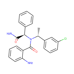 C[C@H](c1cccc(Cl)c1)N(C(=O)c1ccccc1N)[C@@H](C(N)=O)c1ccccc1 ZINC001772652908