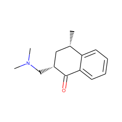 C[C@H]1C[C@@H](CN(C)C)C(=O)c2ccccc21 ZINC000002009251