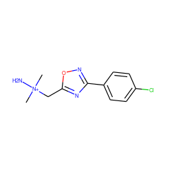 C[N+](C)(N)Cc1nc(-c2ccc(Cl)cc2)no1 ZINC000001569257