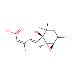 CC(=C/C(=O)O)/C=C/[C@]1(O)C(C)(C)CC(=O)[C@H]2O[C@]21C ZINC000196516188