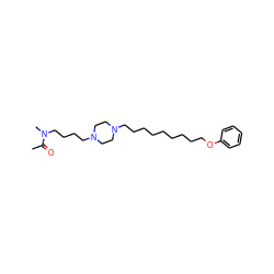 CC(=O)N(C)CCCCN1CCN(CCCCCCCCCOc2ccccc2)CC1 ZINC000103184414