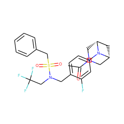 CC(=O)N1C[C@@H]2C[C@H](C1)N2c1ccc(CN(CC(F)(F)F)S(=O)(=O)Cc2ccccc2)c(F)c1 ZINC000147233388