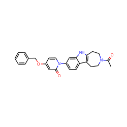 CC(=O)N1CCc2[nH]c3cc(-n4ccc(OCc5ccccc5)cc4=O)ccc3c2CC1 ZINC000115011825