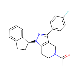 CC(=O)N1CCc2c(c(-c3ccc(F)cc3)nn2[C@H]2CCc3ccccc32)C1 ZINC000206898800