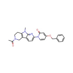 CC(=O)N1CCc2c(c3ccc(-n4ccc(OCc5ccccc5)cc4=O)nc3n2C)C1 ZINC000168682786
