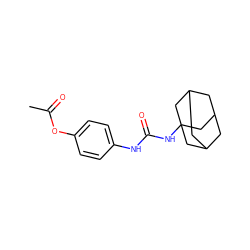 CC(=O)Oc1ccc(NC(=O)NC23CC4CC(CC(C4)C2)C3)cc1 ZINC000040408225