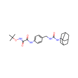 CC(C)(C)ONC(=O)C(=O)Nc1ccc(CNC(=O)NC23CC4CC(CC(C4)C2)C3)cc1 ZINC000103236747