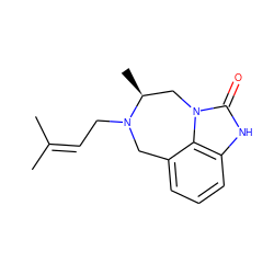 CC(C)=CCN1Cc2cccc3[nH]c(=O)n(c23)C[C@@H]1C ZINC000003791534