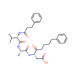 CC(C)[C@H](NC(=O)CCc1ccccc1)C(=O)N[C@@H](C)C(=O)N[C@@H](CC(=O)O)C(=O)CCCCc1ccccc1 ZINC000029568658