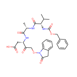 CC(C)[C@H](NC(=O)OCc1ccccc1)C(=O)N[C@@H](C)C(=O)N[C@@H](CC(=O)O)C(=O)CON1C(=O)Cc2ccccc21 ZINC000003940931