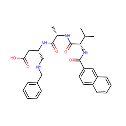 CC(C)[C@H](NC(=O)c1ccc2ccccc2c1)C(=O)N[C@@H](C)C(=O)N[C@H](CNCc1ccccc1)CC(=O)O ZINC000049762438