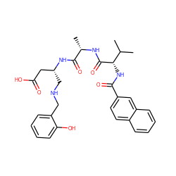 CC(C)[C@H](NC(=O)c1ccc2ccccc2c1)C(=O)N[C@@H](C)C(=O)N[C@H](CNCc1ccccc1O)CC(=O)O ZINC000049762261