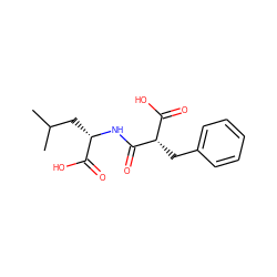 CC(C)C[C@H](NC(=O)[C@@H](Cc1ccccc1)C(=O)O)C(=O)O ZINC000002391109