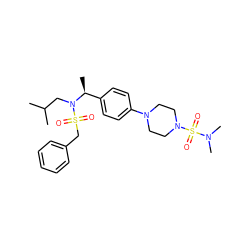 CC(C)CN([C@@H](C)c1ccc(N2CCN(S(=O)(=O)N(C)C)CC2)cc1)S(=O)(=O)Cc1ccccc1 ZINC000143909876