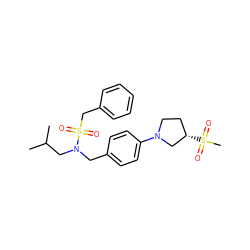 CC(C)CN(Cc1ccc(N2CC[C@H](S(C)(=O)=O)C2)cc1)S(=O)(=O)Cc1ccccc1 ZINC000147262903