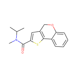CC(C)N(C)C(=O)c1cc2c(s1)-c1ccccc1OC2 ZINC000072142852
