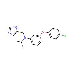 CC(C)N(Cc1cnc[nH]1)c1cccc(Oc2ccc(Cl)cc2)c1 ZINC000096177516
