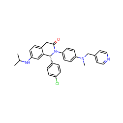 CC(C)Nc1ccc2c(c1)[C@@H](c1ccc(Cl)cc1)N(c1ccc(N(C)Cc3ccncc3)cc1)C(=O)C2 ZINC000118791539