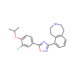 CC(C)Oc1ccc(-c2nc(-c3cccc4c3CCNCC4)no2)cc1Cl ZINC000139947303