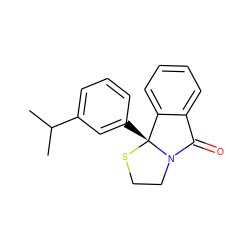CC(C)c1cccc([C@]23SCCN2C(=O)c2ccccc23)c1 ZINC000005963428