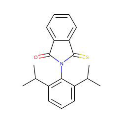 CC(C)c1cccc(C(C)C)c1N1C(=O)c2ccccc2C1=S ZINC000000023409