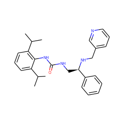 CC(C)c1cccc(C(C)C)c1NC(=O)NC[C@@H](NCc1cccnc1)c1ccccc1 ZINC000013737288
