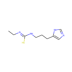 CC/N=C(\S)NCCCc1cnc[nH]1 ZINC000013741792