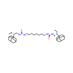 CC[C@H](CNC(=O)NCCCCCCCCNC(=O)NC[C@H](CC)C12CC3CC(CC(C3)C1)C2)C12CC3CC(CC(C3)C1)C2 ZINC000169334967