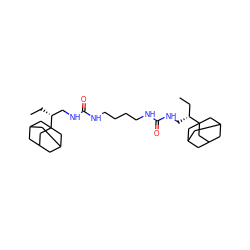 CC[C@H](CNC(=O)NCCCCNC(=O)NC[C@H](CC)C12CC3CC(CC(C3)C1)C2)C12CC3CC(CC(C3)C1)C2 ZINC000169334957