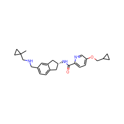 CC1(CNCc2ccc3c(c2)C[C@H](NC(=O)c2ccc(OCC4CC4)cn2)C3)CC1 ZINC000096174235